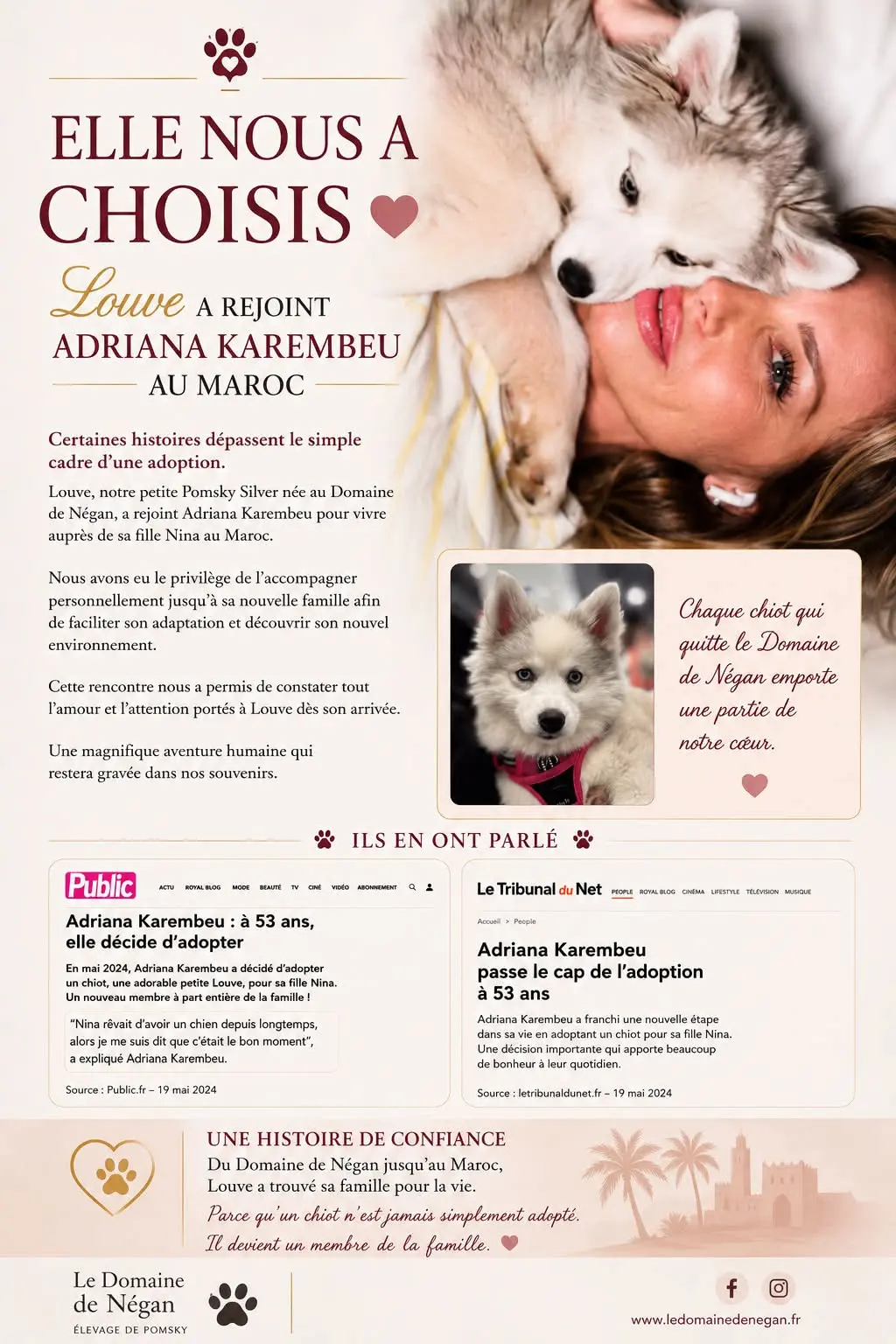Adriana Karembeu & Louve Pomsky